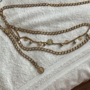 Elegant Gold Coin belt